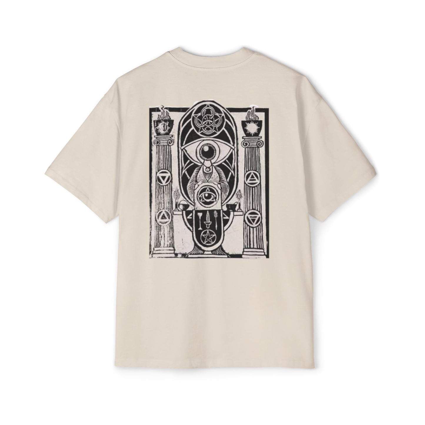 Mystical Graphic Oversized Tee for Men - Spiritual Design