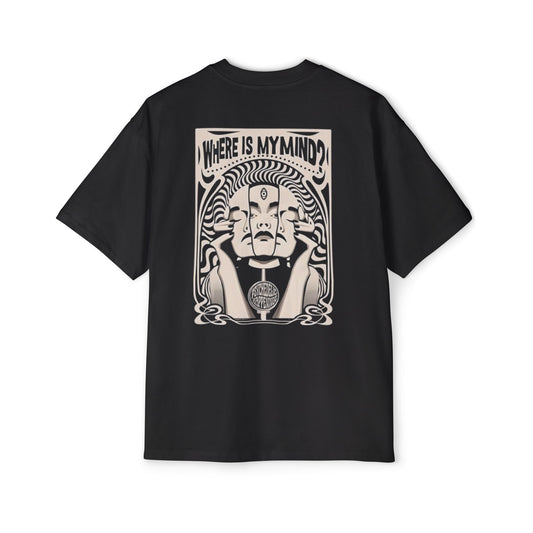 Men's Oversized Tee - 'Where is My Mind?' Graphic T-Shirt for Casual Style