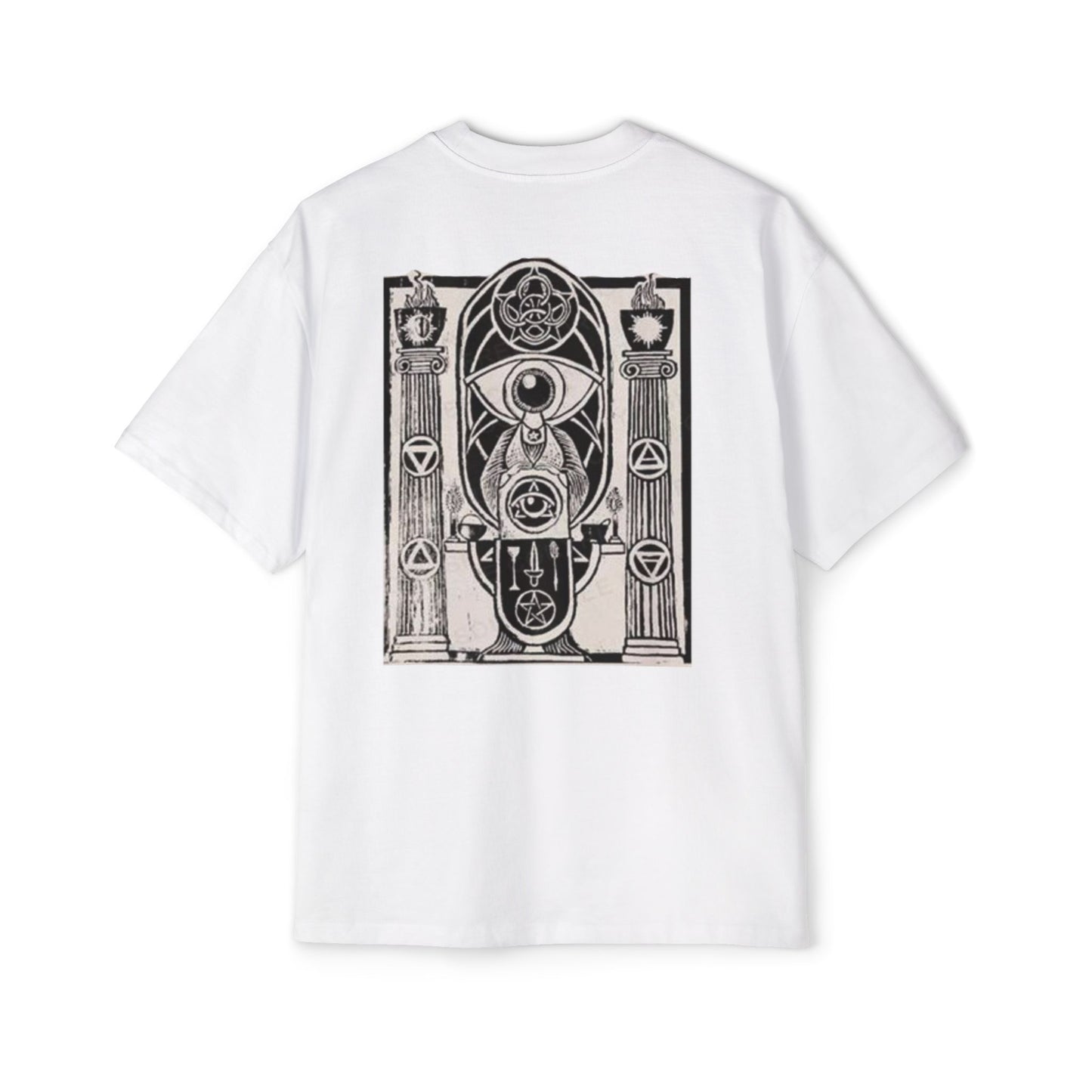 Mystical Graphic Oversized Tee for Men - Spiritual Design